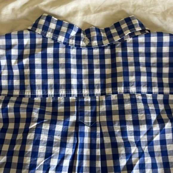 Daniel Cremieux Blue and White Plaid Shirt (Size Medium) - Picture 6 of 6